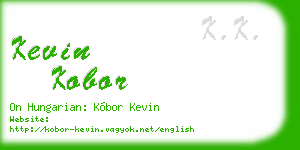 kevin kobor business card